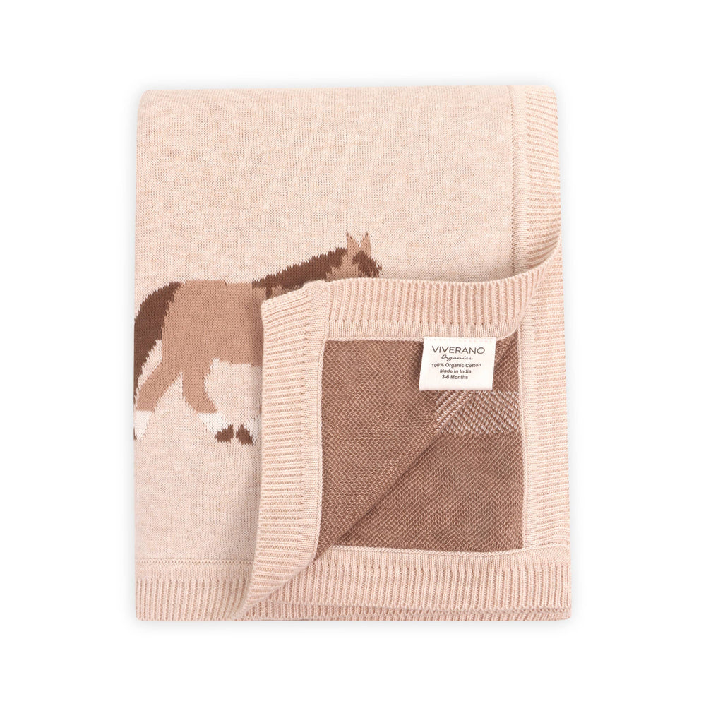 Pony Snuggles Organic Baby Blanket