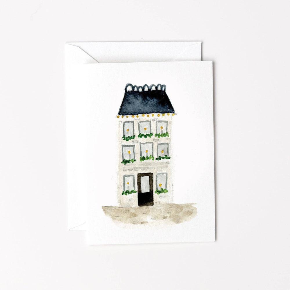 Blue Roof House Mini Notecard by Emily Lex Studio