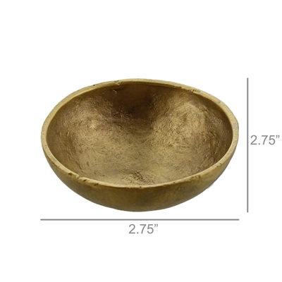 Tiny Cast Brass Bowl