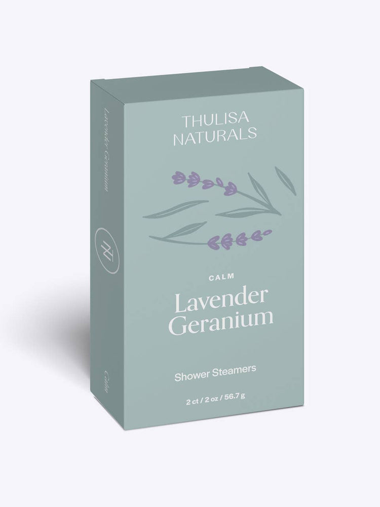 Shower Steamers 2 pack | Lavender Geranium by Thulisa Naturals