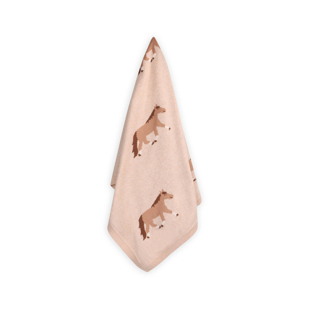 Pony Snuggles Organic Baby Blanket