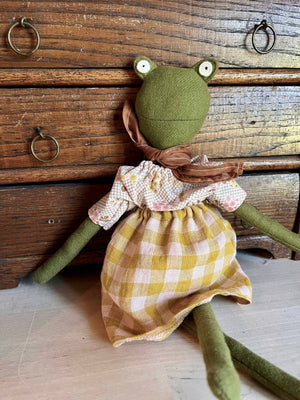 
            
                Load image into Gallery viewer, Fern the Frog Doll- Desert Sunset
            
        