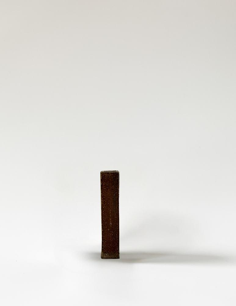Square Wall Vase - Small | Wood-Fired Pottery by Shawn M. Grove