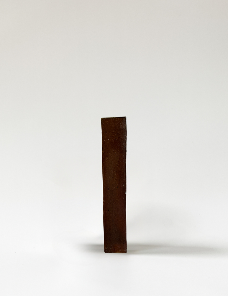 Square Wall Vase - Medium | Wood-Fired Pottery by Shawn M. Grove