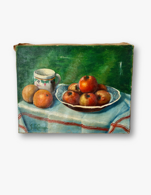 French Vintage Apples & Tea Still Life