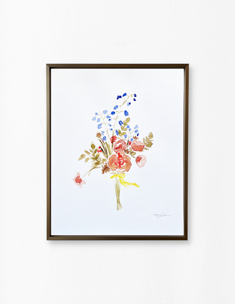 "Mini Wildflowers" Framed Art Print by Louisa Urrea