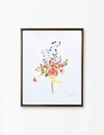 "Mini Wildflowers" Framed Art Print by Louisa Urrea