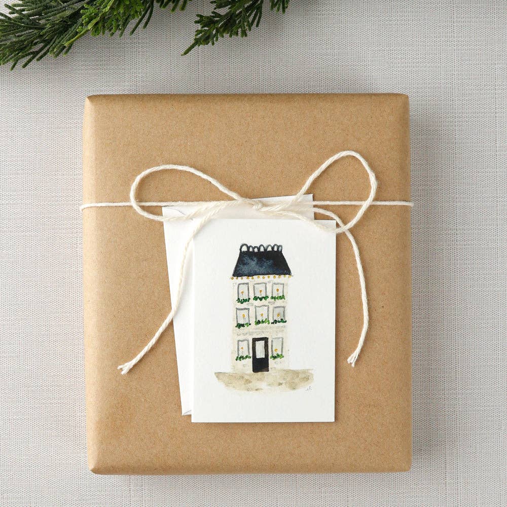 Blue Roof House Mini Notecard by Emily Lex Studio