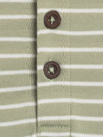 Organic Sosa Raglan Bodysuit | Stripe / Mint
