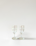 Vintage Etched Cordial Glasses
