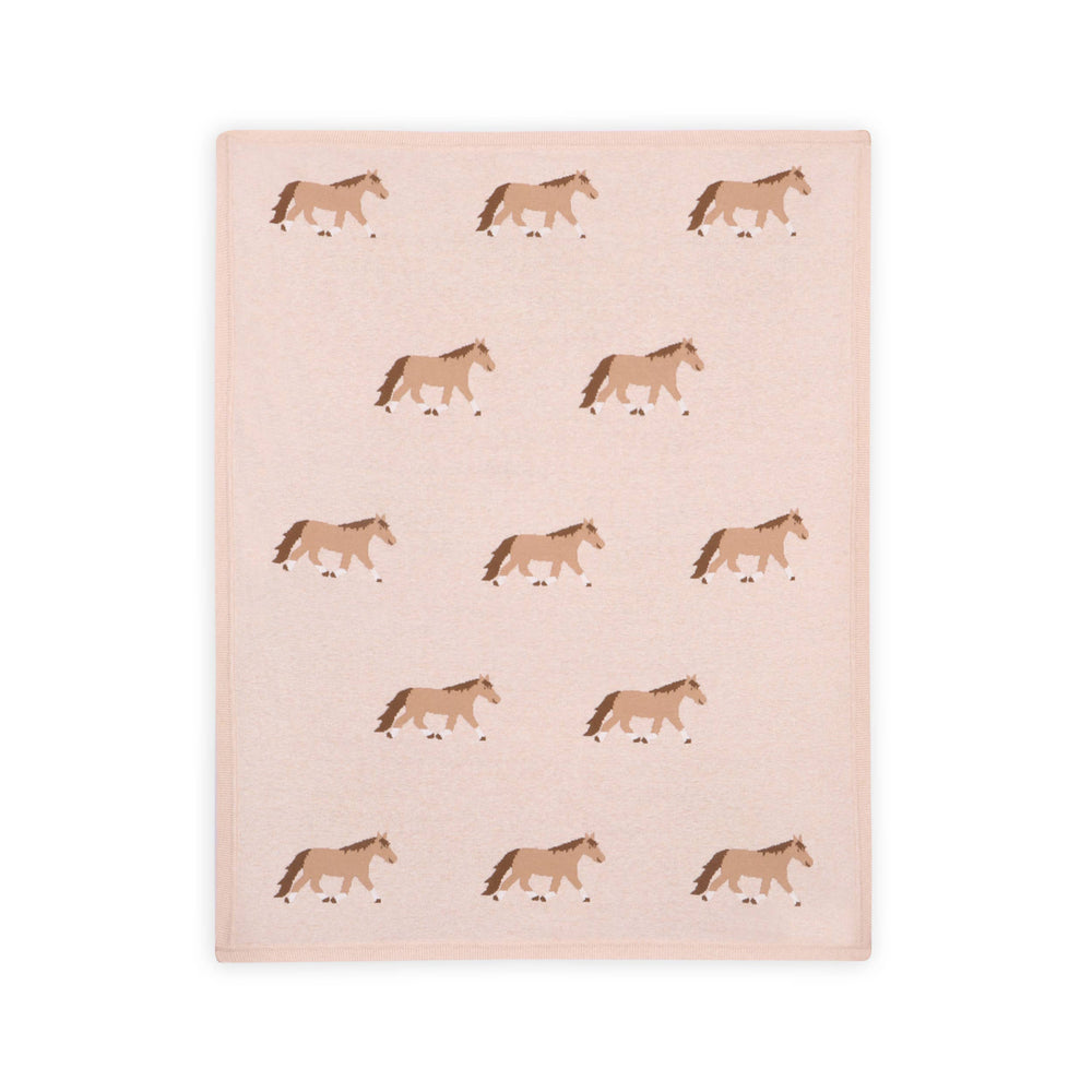 Pony Snuggles Organic Baby Blanket