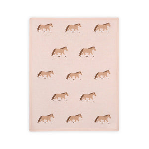 Pony Snuggles Organic Baby Blanket