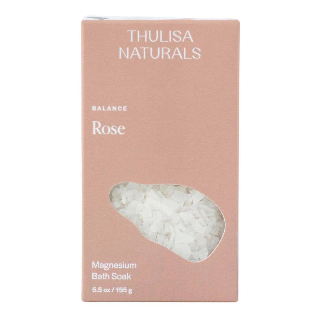 Rose Aromatherapy Magnesium Bath Salt Soak by Thulisa Naturals