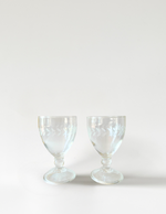 Vintage Etched Water Glasses