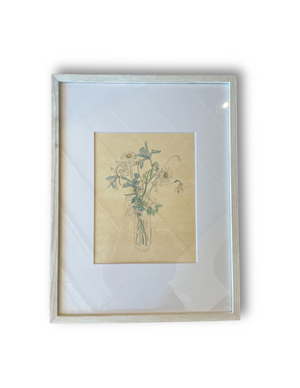 Framed Vintage Bouquet Print