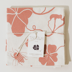 Nasturtium Tea Towel: Blush
