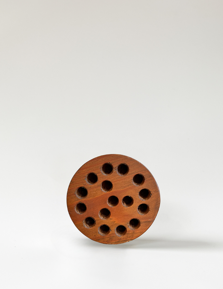 Vintage Wooden Flower Frog