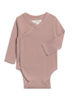 Hilda Pointelle Kimono Bodysuit - Wren