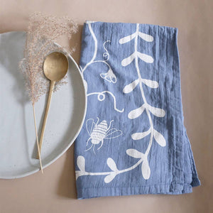 
            
                Load image into Gallery viewer, Nasturtium Tea Towel: Blueberry
            
        