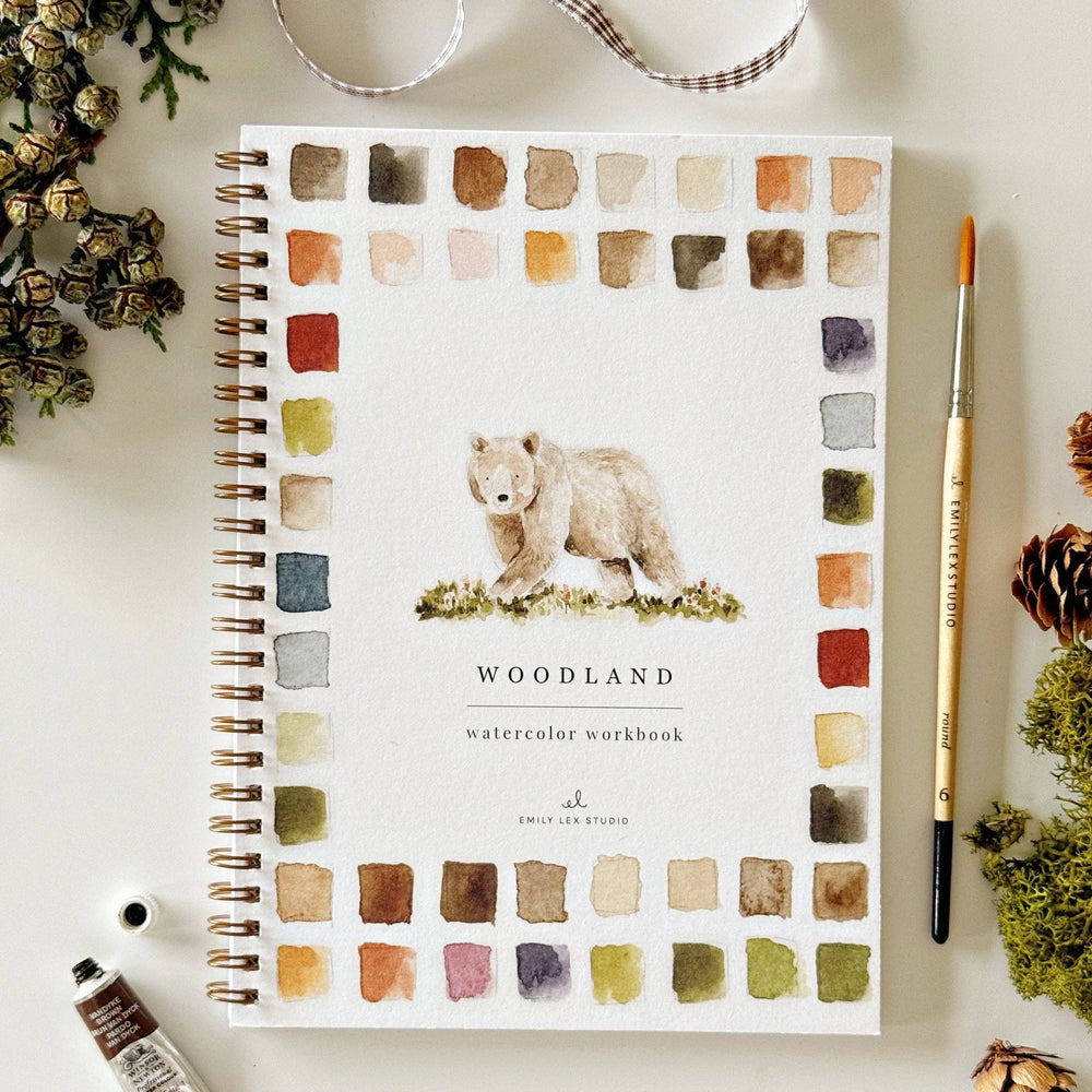 Woodland Watercolor Workbook by Emily Lex Studio
