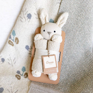 "Ollie The Bunny" Organic Baby Blanket