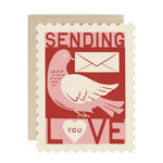 Sending Love Stamp Card