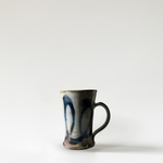 Blue Swirl Mug | Wood-Fired Pottery by Shawn M. Grove