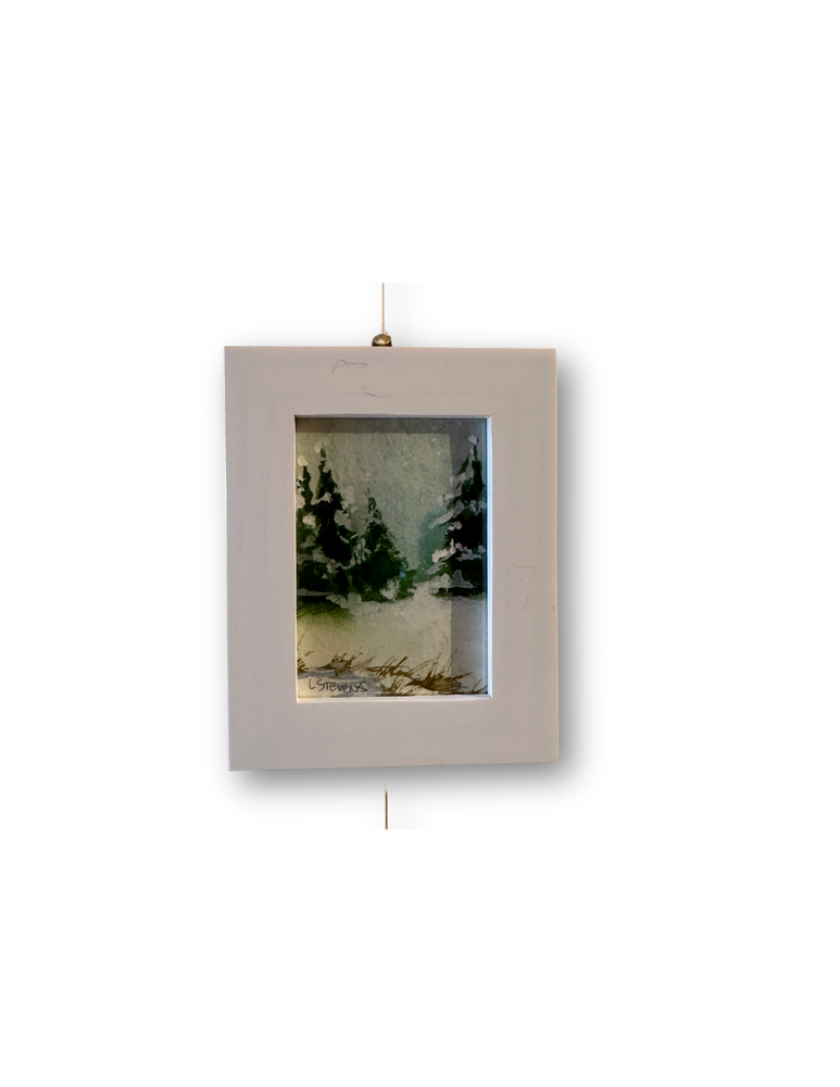 Framed Mini Watercolor 6 by Libby Stevens
