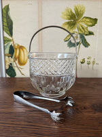 Vintage Ice Bucket & Tongs