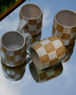 Checkered Mug by Cora Freeman