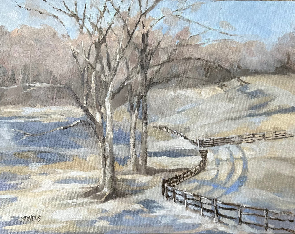 Winter View by Libby Stevens Art