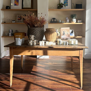 Vintage Table with Casters | Store Pickup Only
