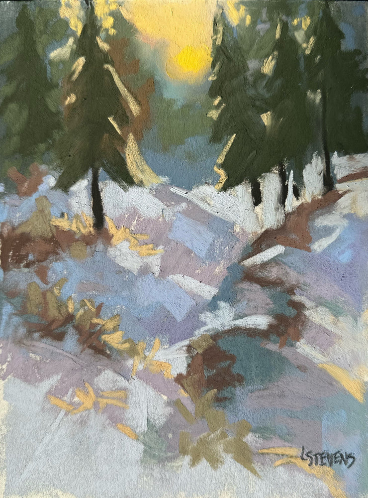 Sun Through Pines by Libby Stevens