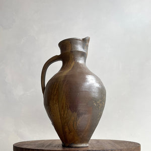 Large Handled Pitcher | Wood-Fired Pottery by Shawn M. Grove