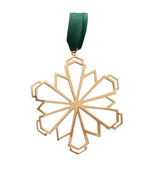 Handmade Brass Snowflake Ornament