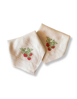 Strawberry Embroidered Napkins by Desmond and Molly Co.
