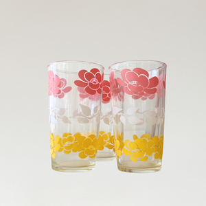 Vintage Floral Juice Glasses