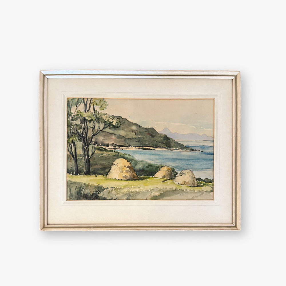 Vintage Watercolor Landscape