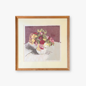 
            
                Load image into Gallery viewer, Vintage Linocut | &amp;quot;Roses&amp;quot;
            
        
