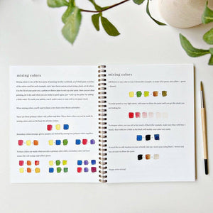 Bouquets Watercolor Workbook by Emily Lex Studio