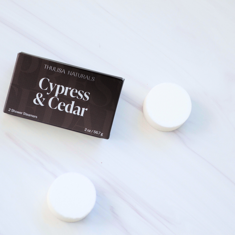 Cedar + Cypress Shower Steamers by Thulisa Naturals