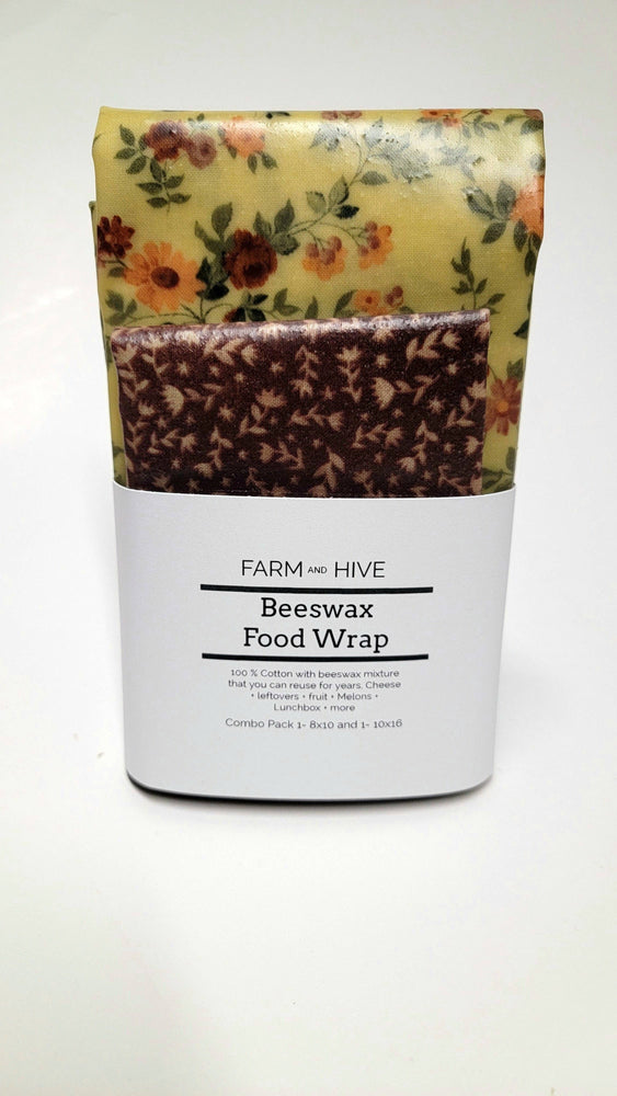 Small Floral Beeswax Food Wraps