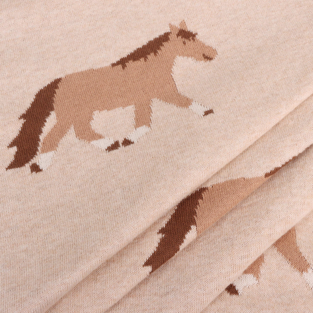 Pony Snuggles Organic Baby Blanket