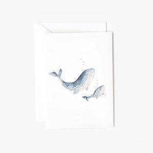 Baby Whale Mini Notecard by Emily Lex Studio