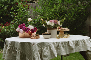 Frances Ruffled Tablecloth 60x120"