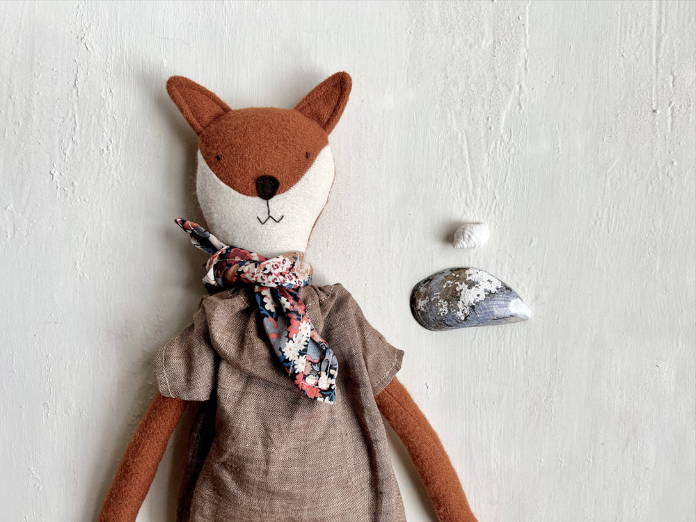 
            
                Load image into Gallery viewer, Florette Fox Doll- Fall Foraging
            
        