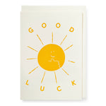 Good Luck Sun Notelet Card