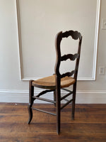 Vintage French Rushed Seat Chair