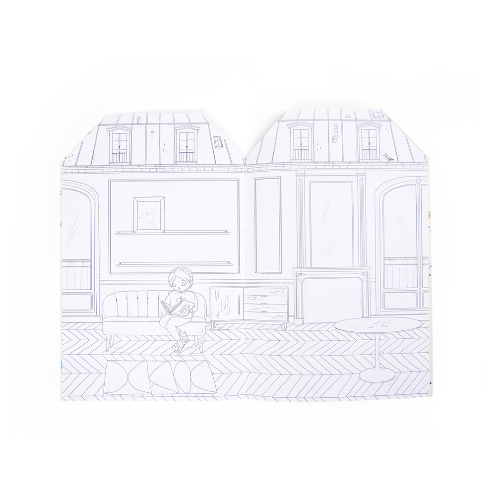 Coloring Book With Stickers - The Parisiennes