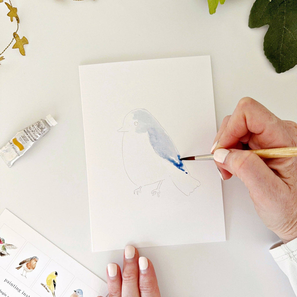 Backyard Birds Paintable Notecards by Emily Lex Studio